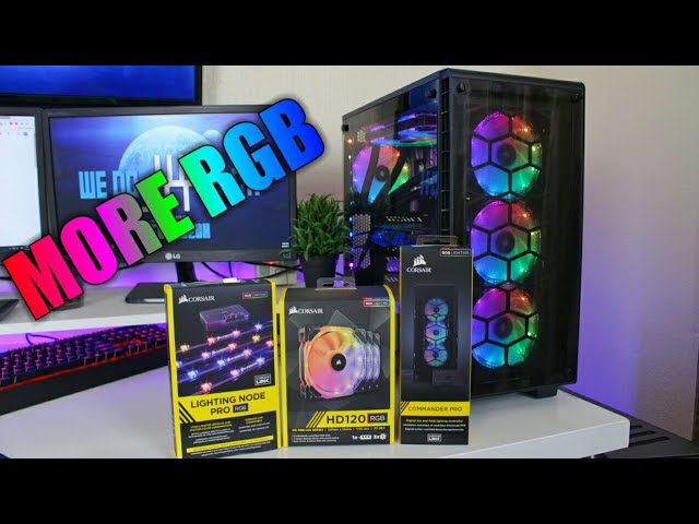 RGB OVERLOAD!!! - Corsair Commander Pro, RGB HD Fans & Node Pro Installation