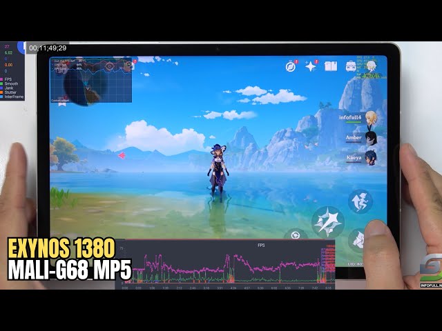 Samsung Tab S9 FE test game Genshin Impact Max Setting | Highest 60 FPS