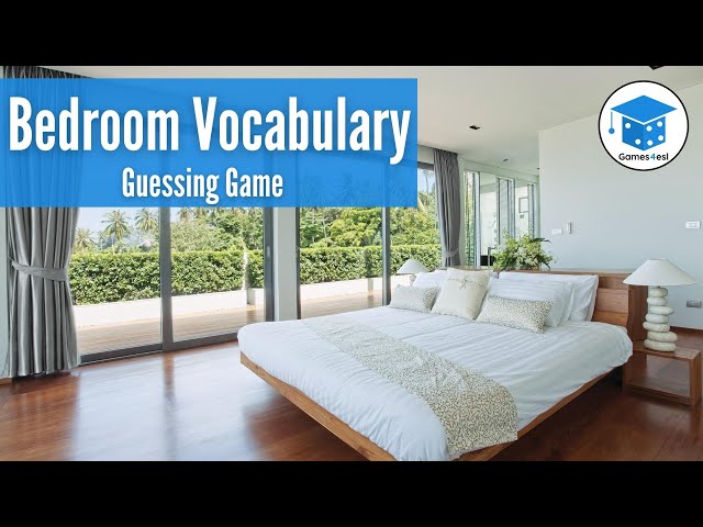Bedroom Vocabulary In English | Guessing Game