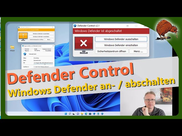 Windows Defender abschalten mit Defender Control