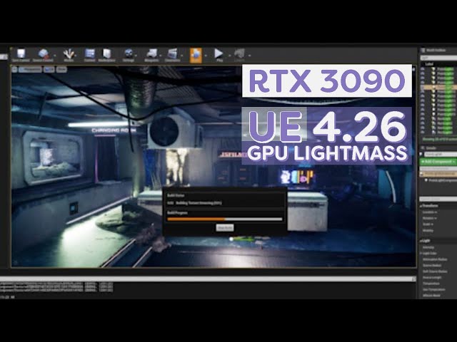 RTX 3090 GPU Lightmass Unreal Engine 4.26