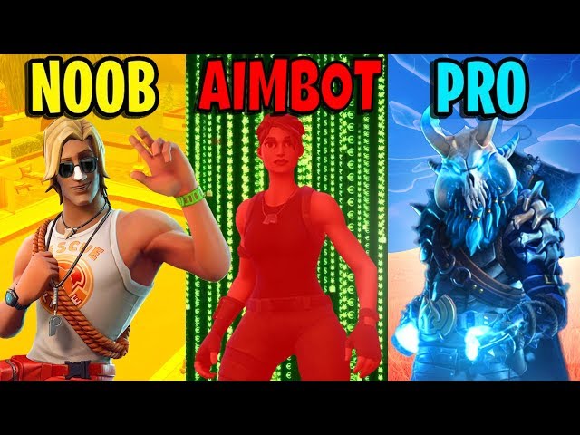 NOOB vs PRO vs AIMBOTTER - Fortnite Battle Royale Memes