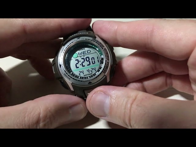 Casio Hunt Time Pathfinder PAS410B | Night Time Backlight