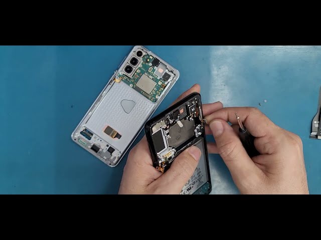 How to replace the LCD screen, battery, charging port, camera and back cover on Samsung S21 Plus
