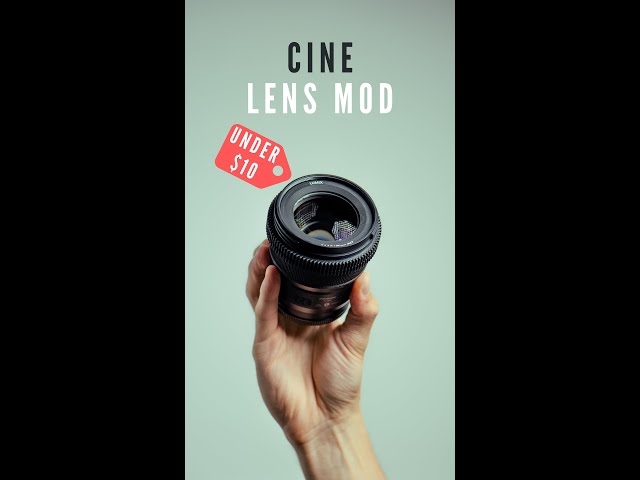 Turn ANY Lens into a CINEMA LENS... kind of #shorts