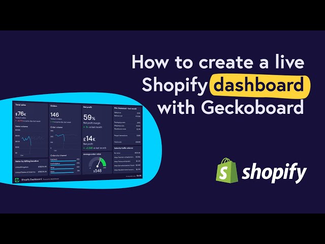 How to create a live Shopify dashboard (with Geckoboard)