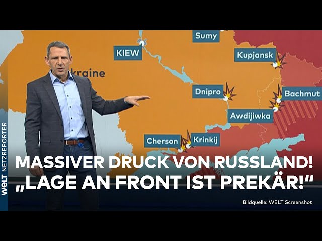 PUTINS KRIEG: Massiver Druck auf Front! Russland stürmt weiter vor! Ukraine verstärkt Verteidigung