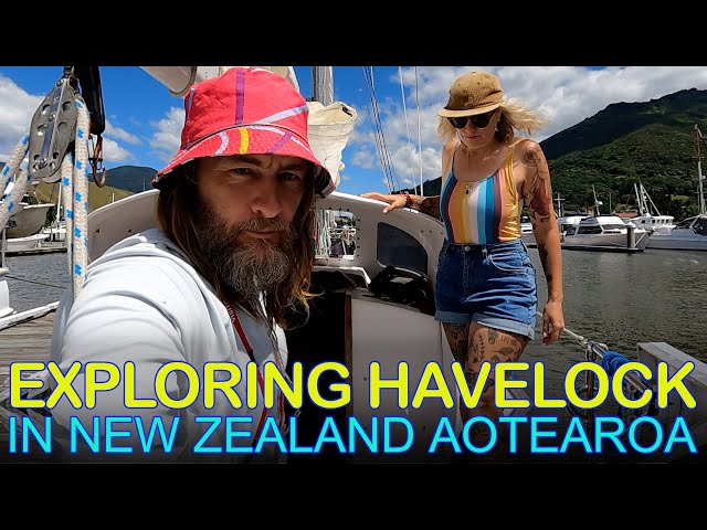 Exploring Havelock in Pelorus Sound with Rhonda in Marlborough Sounds on New Zealand's South Island
