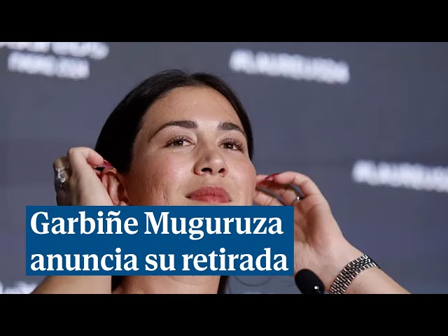 Garbiñe Muguruza confirma su adiós al tenis