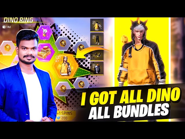 How To Get New BUNDLE & CAR & TROGON Skin FREE 🔥 || NEW DINO RING EVENT FREE FIRE INDIA | PVS