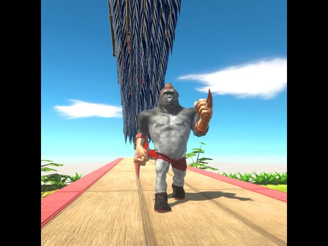 Wolverine Tries to Escape Falling Spikes — Animal Revolt Battle Simulator #shorts