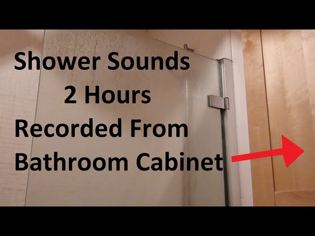 Shower Sounds From Inside Bathroom Cabinet - 2 Hours - For ASMR / Relaxation / Sleep Sounds