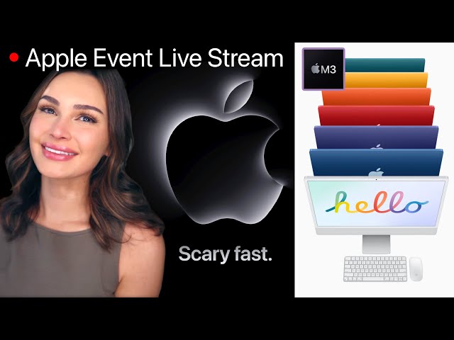 apple "scary fast" event watch party! M3 imacs & macbook pros! 🖥️👻