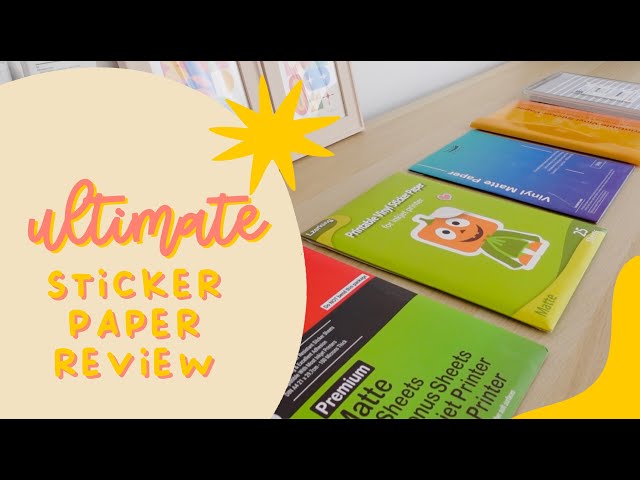 The ULTIMATE Matte Sticker Paper Review | Joyeza, Lzerking, Zicoto, J&JPackaging, Online Labels