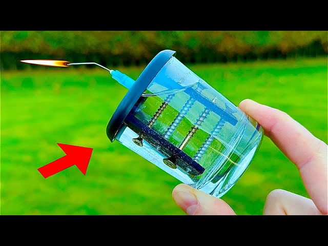 Water into Hydrogen - How to make a Simple Hydrogen Generator - hho