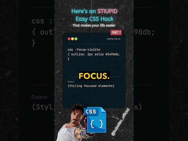 Stupid Easy CSS Hack 🤡 PART 1
