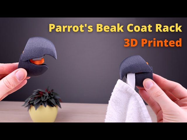 Parrot Beak Coat Rack Hanger - 3D Printed