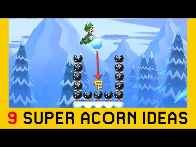 9 Ideas with the Super Acorn (Part 1) - Super Mario Maker 2