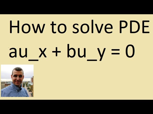 How to solve PDE via method of characteristics