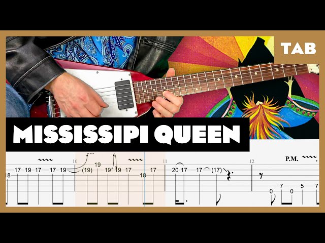 Mississippi Queen - Mountain - Guitar Tab | Lesson | Cover | Tutorial