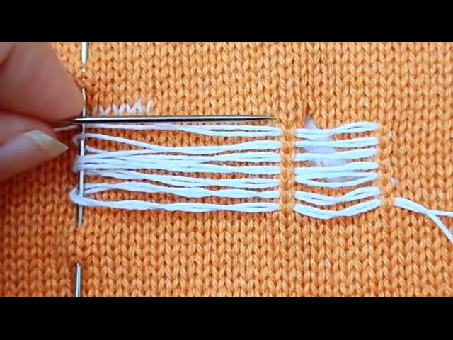 Great Way to Invisibly Repair Holes in Sweaters at Home Yourself🌟Beginner's Tutorial