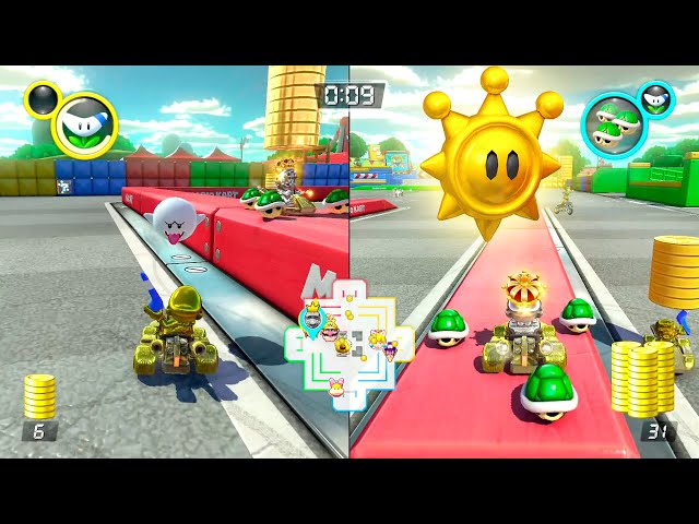 Mario Kart 8 Deluxe – Battle 2 Players Gameplay Multiplayer