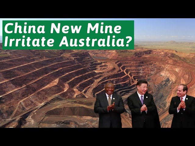 Why did Australia give China the right to develop the world's largest iron ore mine?