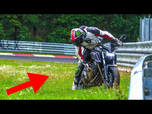 The REAL HEROES of the NÜRBURGRING 2023 BIKER Compilation! Crazy Riders, FAILS, Wheelies etc