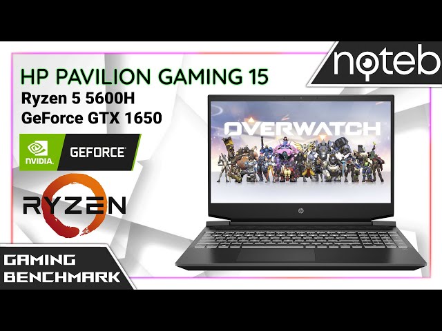 HP Pavilion Gaming 15-ec2 - Overwatch Gameplay Benchmark (Ryzen 5 5600H, GTX 1650)
