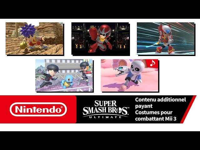 Super Smash Bros. Ultimate – Costumes pour combattant Mii #3 (Nintendo Switch)