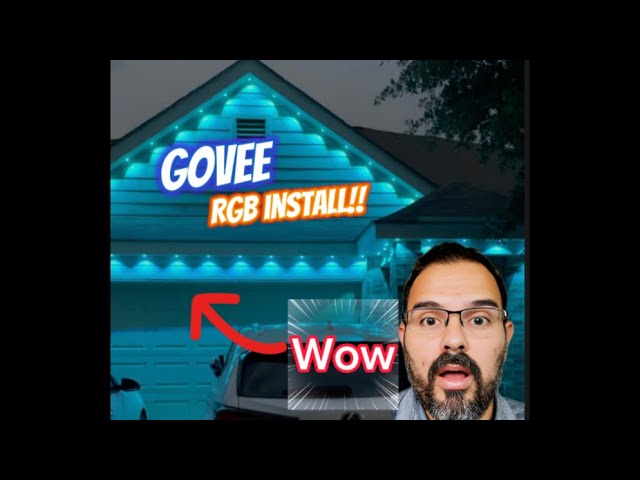 Govee Outdoor Permanent Lights-Home and Back Patio Install @GOVEE #govee #howto #diy