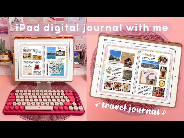 Digital Journal with me on iPad Pro ✨ Digital Journaling in Goodnotes | iPad travel journal