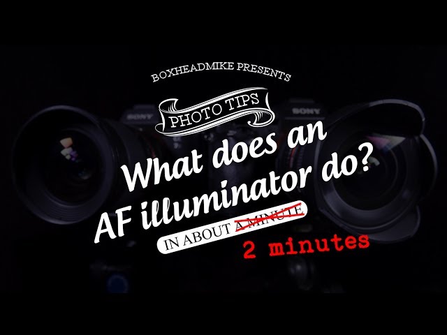 What does the AF illuminator do in my camera?