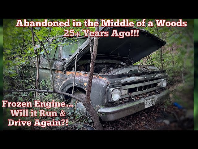 Rare Ford F100 ABANDONED in the Forest 25+ Years Ago!! Will it Run & Drive?!