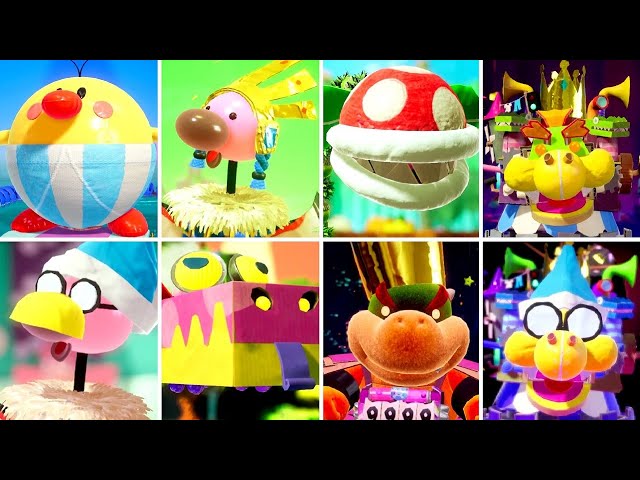 Yoshi's Crafted World - All Bosses