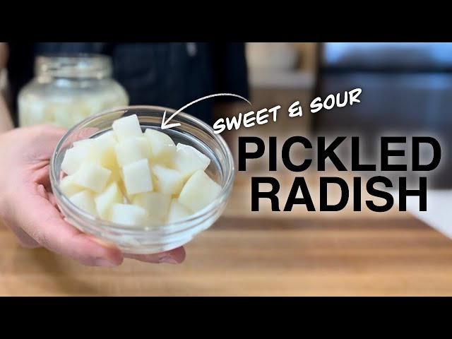 Pickled Korean Radish! Deliciously Sweet and Sour!