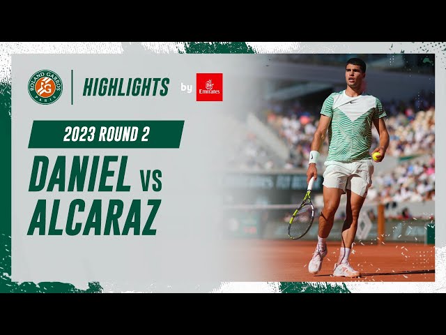 Carlos Alcaraz vs Taro Daniel - Round 2 Highlights I Roland-Garros 2023