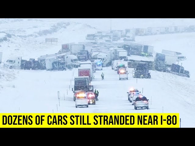 Dozens of cars still stranded near I-80 almost two weeks after winter storm.