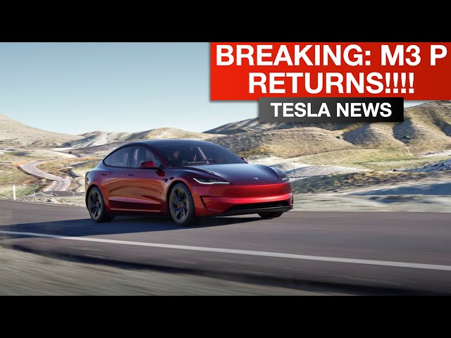 BREAKING: Tesla Model 3 Performance Officially Here!!! (Tax Credit Eligible, 0-60 Under 3 Sec, More)